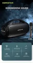 Колонка Hopestar A50 Bluetooth потужна 80 Вт з мікрофоном і ручкою (41750-A50_3453) - мініатюра 2