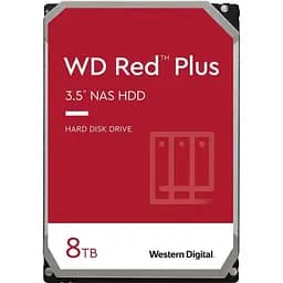Жесткий диск HDD SATA 8,0 ТБ WD Red Plus 5640 об/мин 256 МБ (WD80EFPX)