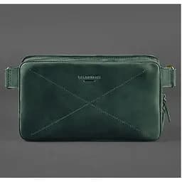 Шкіряна поясна сумка Dropbag Maxi зелена