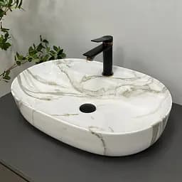 Умивальник VBI Terni lava накладний VBI-011805, Мармур