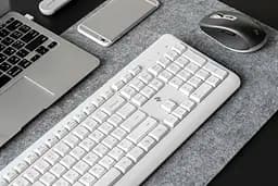 Клавіатура бездротова 2E KS220, 106key White - мініатюра 6