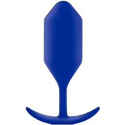 Анальная пробка B-Vibe Snug Plug 4, 14 см (синий)