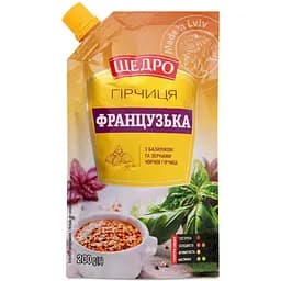Горчица Щедро Французская 200 г