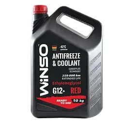 Антифриз Winso Antifreeze & Coolant Red -42°C червоний G12+, 10 кг (881050) - мініатюра 2
