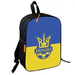 Рюкзак шкільний дитячий 36х27см з футбольним м'ячем, футбол Україна для хлопчика (00746)