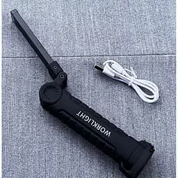 Світильник Worklight W-52 18650 з магнітом та гачком ліхтар акумуляторний з червоним та білим світлом - мініатюра 2