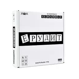 Настільна гра "Ерудит чорно-білий" Strateg 30640 ігрове поле, набір букв