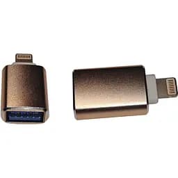 Переходник OTG Lightning-USB 3.0 AF Gold
