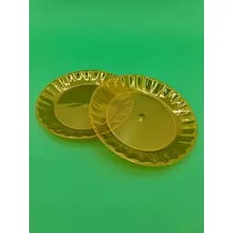 Тарелка одноразовая стекловидная Ø 160 мм оранжевая 10 шт.