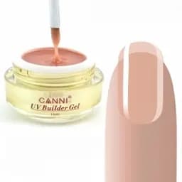 Конструюючий гель Canni 318 Peach Clear напівпрозорий 15 мл - мініатюра 2
