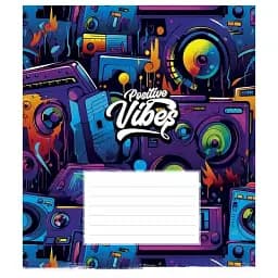 Зошит учнівський Школярик Cool boys club 018-3334L-2 в лінію 18 аркушів 