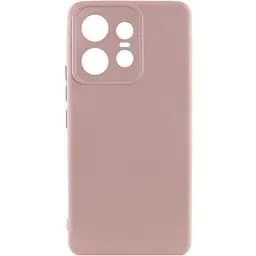 Чехол Silicone Cover Lakshmi Full Camera (AAA) для Motorola Edge 50 Pro Розовый / Pink Sand