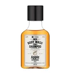 Гель для душа 3в1 Яблочный Виски Body Wash and Hair and Beard Shampoo Whisky Apple HiSkin 100 мл
