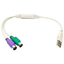 Переходник USB to 2хPS/2, 0.3m PowerPlant (CA913183)