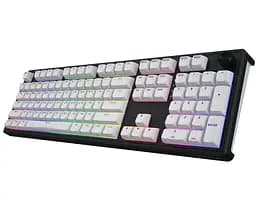 Клавиатура игровая механическая HATOR HTK-3100-UA Skyfall 100 Wireless Aurum Lemon Switch USB, 2,4 ГГц, BT 5.3 Black-White - мініатюра 2