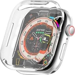 Чехол-накладка DK для Apple Watch 42mm (Series 10) Silicone Face Case (clear)