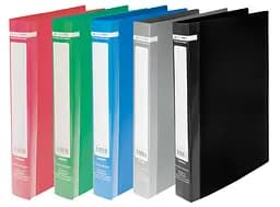 Папка пластикова А4 з 2-ма кільцями 25мм, BM.3161-99 JOBMAX (4823078953094) МІКС