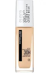 Стійкий тональний крем для обличчя Maybelline New York Super Stay 30H, відтінок 06 (Nude), 30 мл (B3352300)