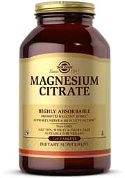 Вітаміни та мінерали Solgar Magnesium Citrate, 120 таблеток