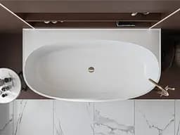 Ванна Miraggio Anna 1600x850 глянсова 0001610 Білий - мініатюра 5