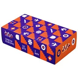 Серветки косметичні Добра господарочка колекція Вибійка 2 шари 100 листів (4820086524117)