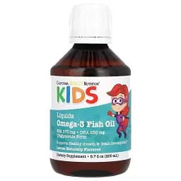 Норвезький риб'ячий жир з омега-3 для дітей California Gold Nutrition Norwegian Kids Omega-3 Fish Oil 200 мл
