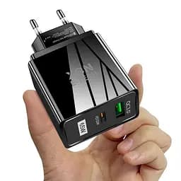 Зарядное устройство XON PowerCharge 65W (PD33) USB Type-C (PCWA065033A1C1B 6037) Черный