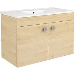 Тумба підвісна RJ Atlas із умивальником RJ Jenor RZJ815 80 см дуб RJFU005-12OK