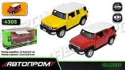 
Машинка металева Toyota FJ Cruiser 1:43 АВТОПРОМ двері 4305 - мініатюра 2
