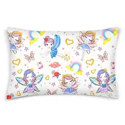 Дитяча постільна білизна в ліжечко FAIRIES CS7, ліловий (FairiesLoveRainbow_40Rose_140) - мініатюра 3