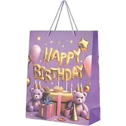 Пакет подарунковий XDW111132 Фіолетовий