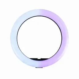 Селфи-кольцо RGB LED MJ-30-A цветовая температура от 3000K до 6000K 120 светодиодов  алюминиевый сплав черное