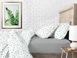 Комплект постільної білизни Cosas Color blots CS1 Двоспальний бежевий (ColorBlotsV2_El140-Grey_180) - мініатюра 3