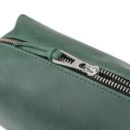 Косметичка несесер зелена GRANDE PELLE 18х10х7 см acs0032151 - мініатюра 4