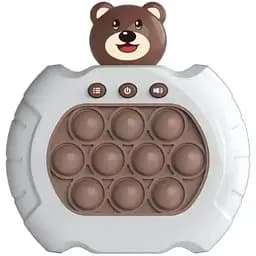 Електронна приставка Pop It консоль Quick Push Puzzle Game Fast антистрес іграшка Bear