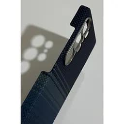 Оригінальний протиударний чохол Samsung Galaxy S25 Ultra Pitaka Tactile Woven Edge Case MagSafe (S938) Moonrise KS2502U - мініатюра 6