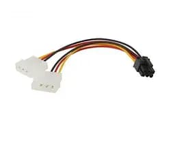 Переходник питания 6-pin VGA (M) - 2 x Molex (M), 20 см, CHiNa (S0111)