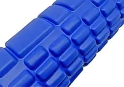 Масажний ролер EasyFit Grid Roller Mini 30 см синій (EF-2017-BL) - мініатюра 2