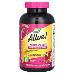 Мультивитамины для женщин 50+ Nature's Way Alive! Women's 50+ Multivitamin Gummy вкус ягод 130 жевательных конфет