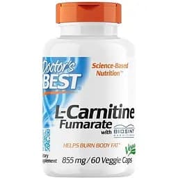 Жироспалювач Doctor's Best L-Carnitine Fumarate 855 mg, 60 вегакапсул