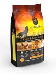 Корм сухий Ambrosia Grain Free Dog Adult Chicken & Fresh Salmon для дорослих собак усіх порід з куркою та свіжим лососем 12 кг - мініатюра 2