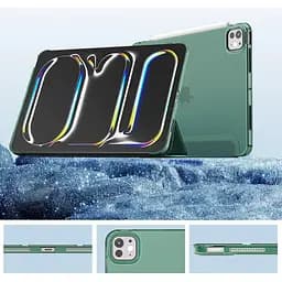 Чохол-книжка BeCover Tri Fold Hard для Apple iPad Pro 11" M4 2024 Dark Green (711727) - мініатюра 2