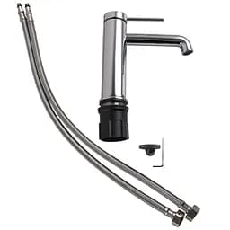 Змішувач для умивальника TOPAZ LOFT TLF 32201-H75-C хромований для ванної кімнати з картриджем D25 - мініатюра 6