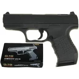 Дитячий пістолет Galaxy на кульках "Walther P99" G19 Метал, чорний