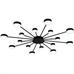 Світильник стельовий Miorro LED Foresta з пультом ДУ 102W 2700-6000К чорний (51-313-005) - мініатюра 3