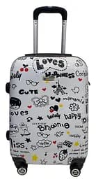 Валіза маленька Worldline Airtex 809/love полікарбонат 55×39×20 см Різнокольоровий - мініатюра 6