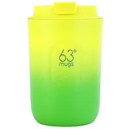 Термочашка 63mugs для кофе 380 мл желто-зеленая (63 mugs)