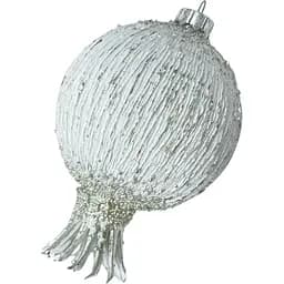 Ялинкова іграшка Dashuri Гранат 8 см із золотою поталлю, білий 24190401