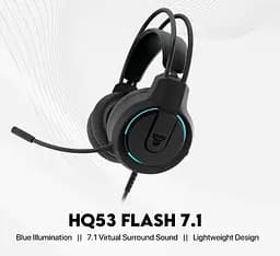 Ігрові навушники Fantech HQ53 Flash 7.1 Black з мікрофоном - мініатюра 2