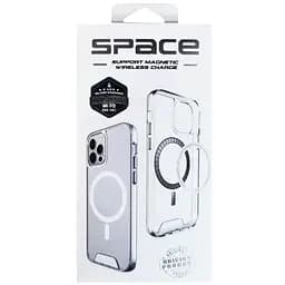 Чохол TPU Space Case with MagSafe для Apple iPhone 17 Pro (6.3) Прозорий - мініатюра 5